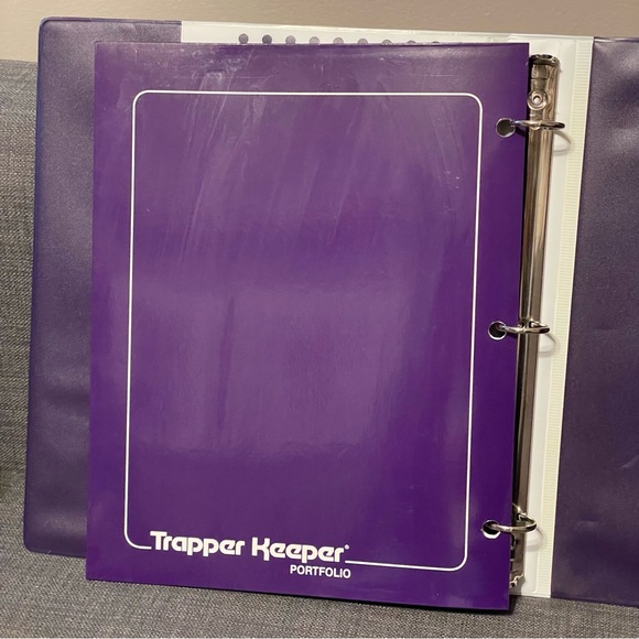 Vintage 90s Style Trapper Keeper Binder With Folder EUC Leopard / Cheetah Print - Picture 6 of 8